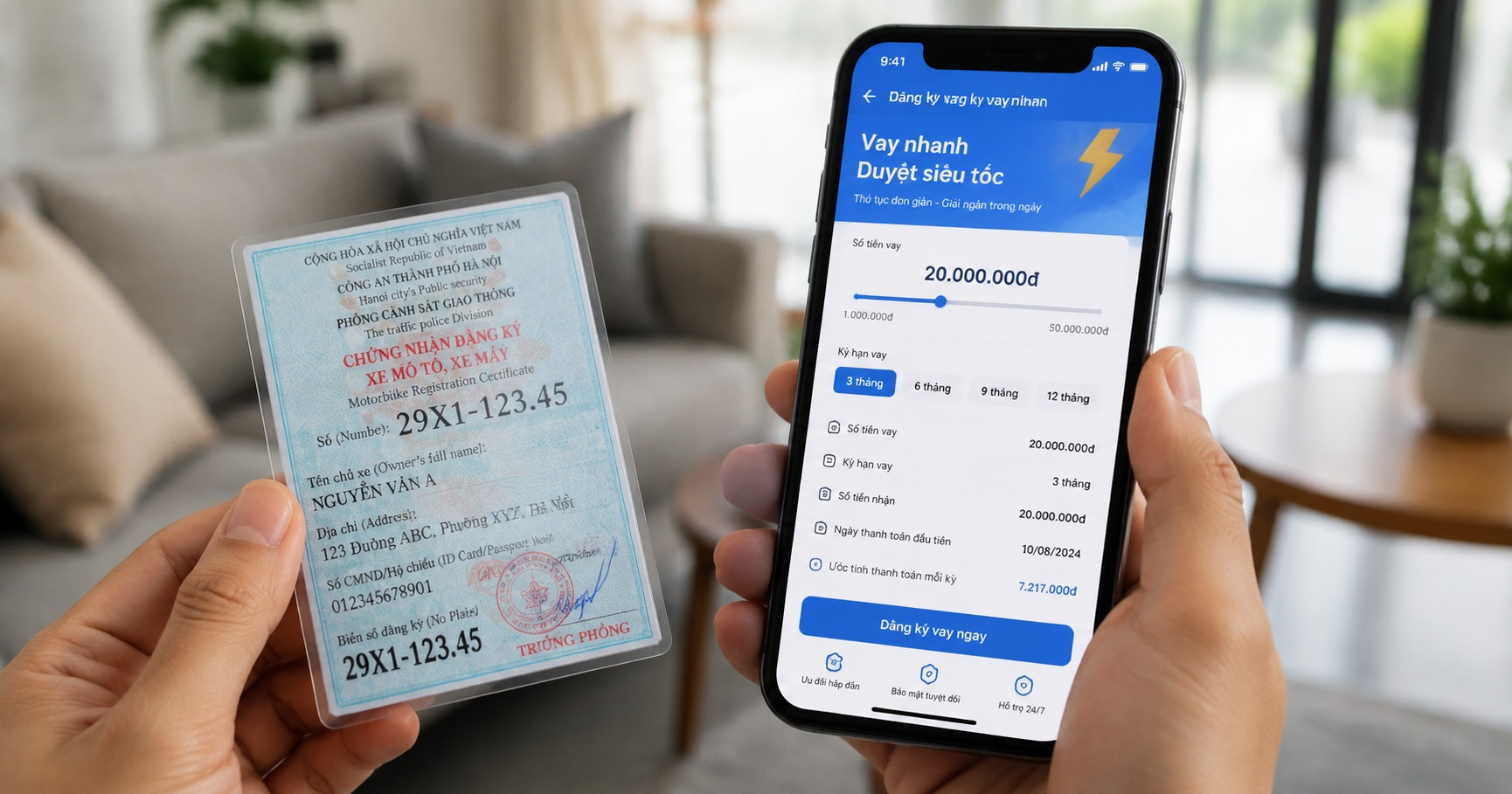 Vay tiền bằng cavet xe máy online F88 – Giải pháp tài chính nhanh chóng và an toàn - image 1