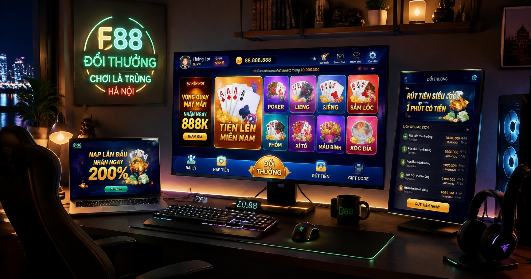 Game đổi thưởng F88: Trải nghiệm đỉnh cao với địa chỉ F88 Hà Nội - image 1